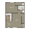 Floor plan: 1 Bed x 1 Bath