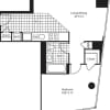 Floor plan: One Bed Strip Kit FL 28-46_665 694