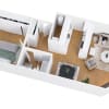 Floor plan: 1x1