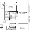 Floor plan: 2 Bedroom 2 Bath - B15 Affordable 80%
