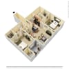 Floor plan: B3U