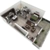 Floor plan: 1 BR Designer Overlook