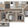 Floor plan: 3 Bedroom | 2 Bathroom