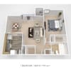 Floor plan: 1 Bedroom
