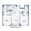 Floor plan: 2/2 IBIZA