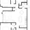 Floor plan: 2 Bedroom Grand Courtyard Gara