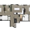 Floor plan: Two Bedroom + Den (2 DEN A)