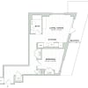 Floor plan: 1 Bed/1 Bath - Alula - A07
