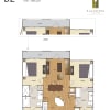 Floor plan: B2 2 BR / 2 BA