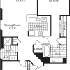 Floor plan: Two Bedroom 1051