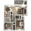 Floor plan: Two Bedroom Apartment