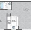 Floor plan: 1BR/1BA