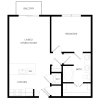 Floor plan: 1x1 A0