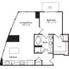Floor plan: A28 1Bed1