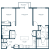 Floor plan: B1 - Two Bedroom