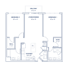 Floor plan: 2 Bed/2 Bath-B2.1