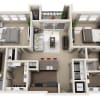 Floor plan: Two Bedroom