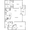 Floor plan: Tahoe with 1-Car Garage