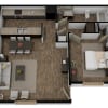 Floor plan: 1 BED | 1 BATH