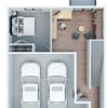 Floor plan: 3 Bed 2 Bath Townhome
