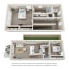Floor plan: 2 Bed Willow Townhome