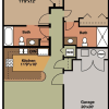 Floor plan: WAITLIST- 2 Bedroom/ 2 Bathroom Garden Apartment