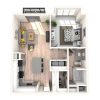 Floor plan: One Bedroom A1D