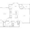 Floor plan: One Bedroom One Bath
