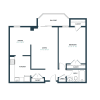 Floor plan: One Bedroom