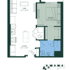 Floor plan: 1 Bed/1 Bath-A1