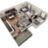 Floor plan: 3 BR Grand Overlook