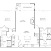 Floor plan: 2 Bed/2 Bath-B5