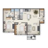 Floor plan: Two Bedroom