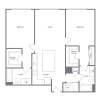 Floor plan: D05A - Two Bedroom Two Bath