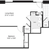 Floor plan: 1 Bedroom G