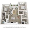 Floor plan: The Frisco 2BD 2BA