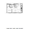 Floor plan: One Bedroom One Bath