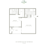 Floor plan: One Bedroom 561