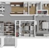 Floor plan: 2 Bedroom 2 Bath