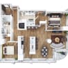 Floor plan: Two Bed - H