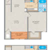 Floor plan: 1x1A