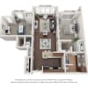 Floor plan: One Bedrooms