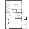 Floor plan: 1x1 Paseo