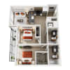 Floor plan: 2x2 D