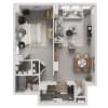 Floor plan: 1 BEDROOM