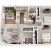 Floor plan: 2x1 A