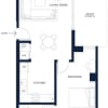 Floor plan: 1 Bed/1 Bath-F3