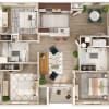 Floor plan: 3 Bedroom