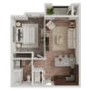 Floor plan: One Bedroom