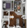 Floor plan: 1 Bedroom 1 Bathroom